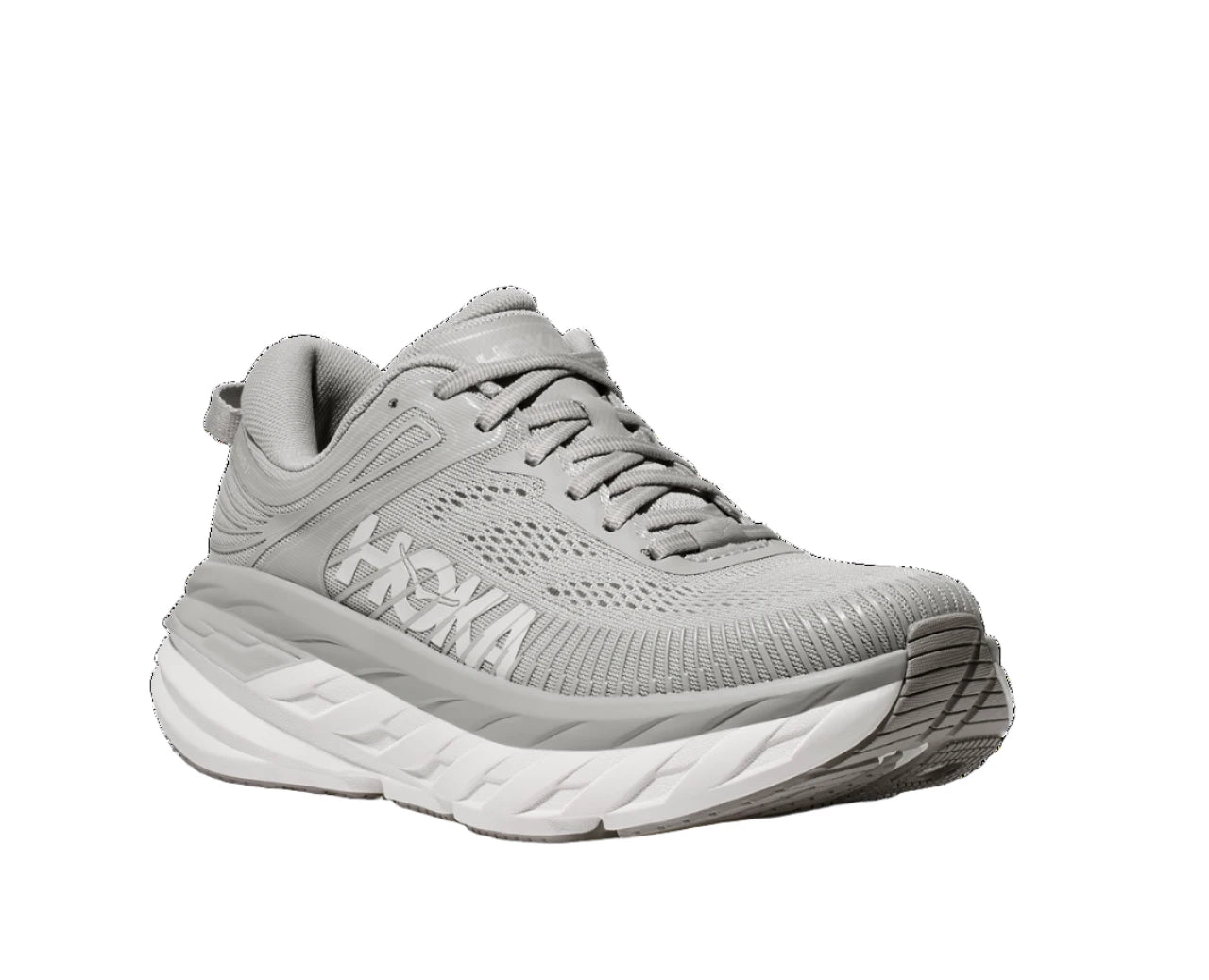 HOKA Women's Bondi 7 Sneaker - Harbor Mist/White