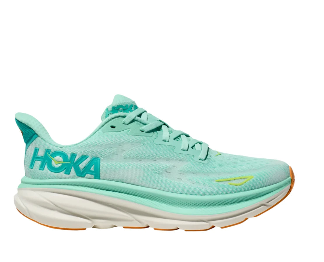 HOKA Women's Clifton 9 Sneaker - Seafoam/Aqua Breeze