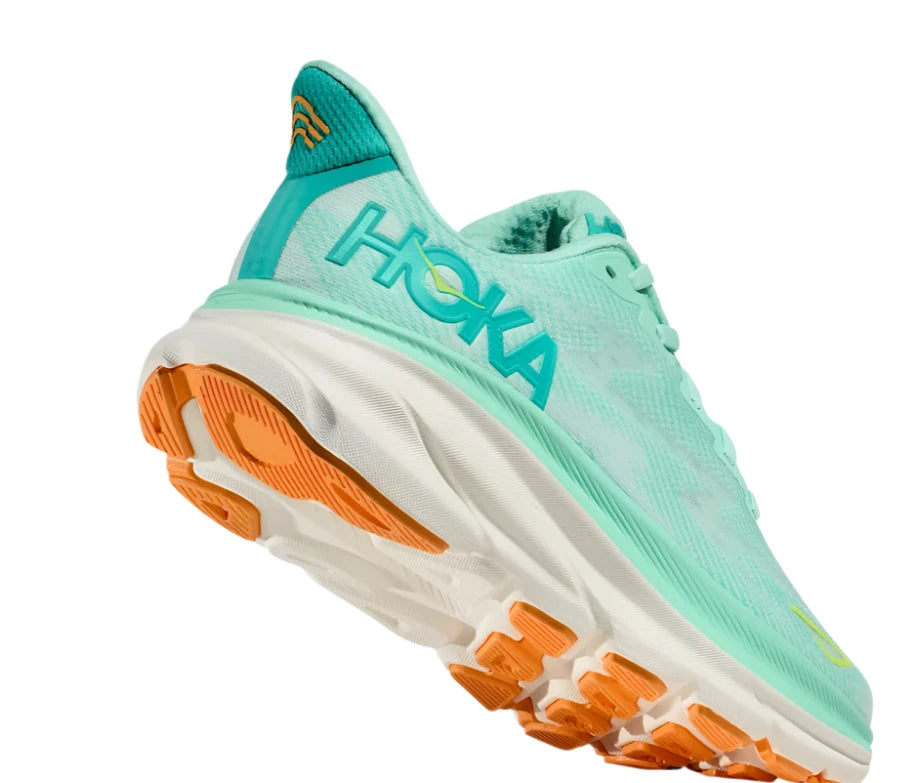 HOKA Women's Clifton 9 Sneaker - Seafoam/Aqua Breeze