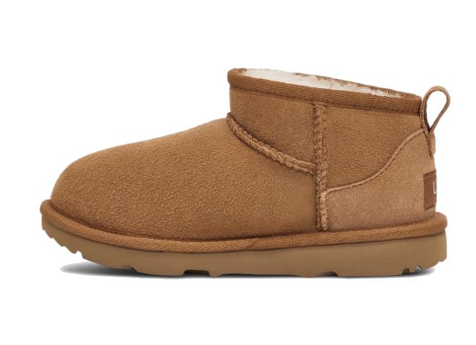 UGG®  Kids Classic Ultra Mini Boot - Chestnut