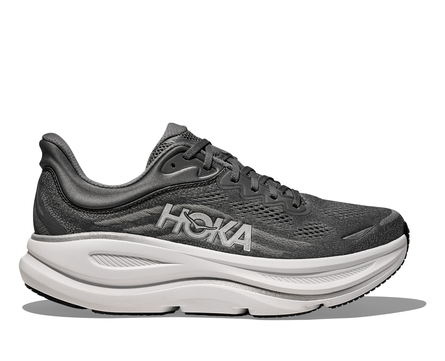 Hoka Men's Bondi 9 Running Shoes - Asteroid/Silver
