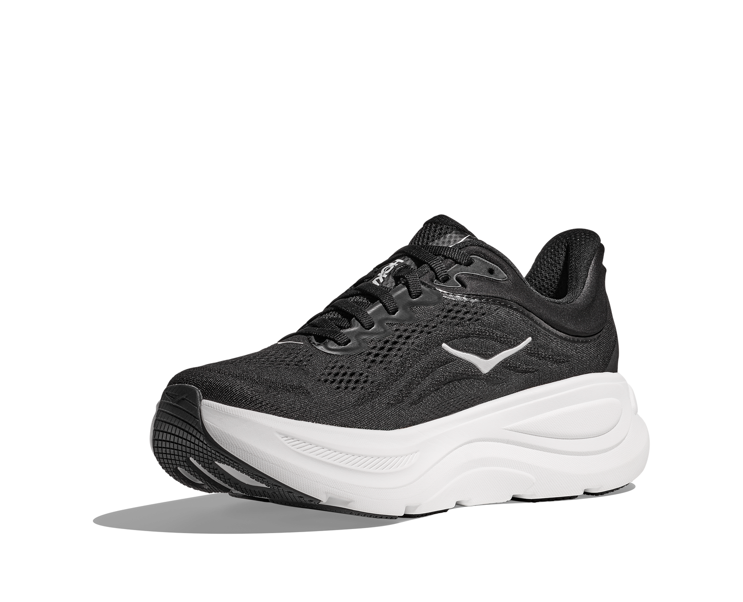 HOKA Men's Bondi 9 Ultra Cushioned Running Shoe - Black/White