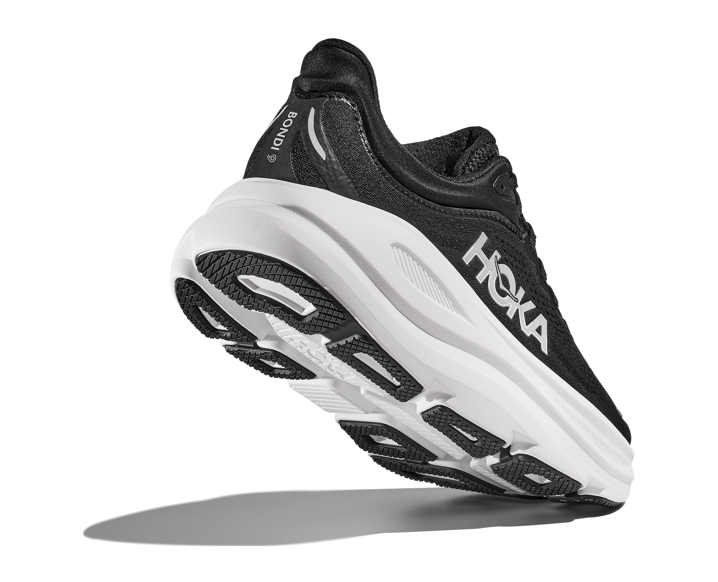 HOKA Men's Bondi 9 Ultra Cushioned Running Shoe - Black/White