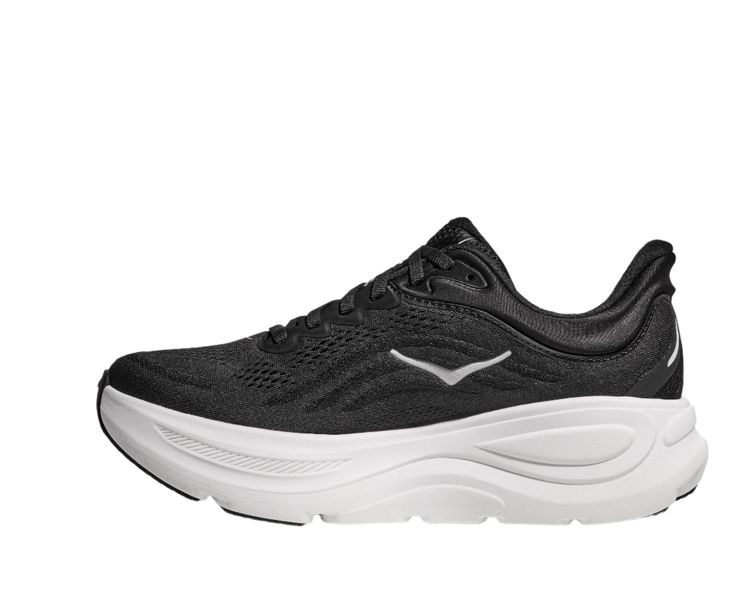 HOKA Men's Bondi 9 Ultra Cushioned Running Shoe - Black/White