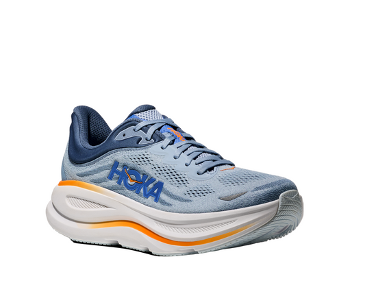 Hoka Men's Cushioned Game-Changer Road Bondi 9 Running Shoes - Drizzle/Downpour