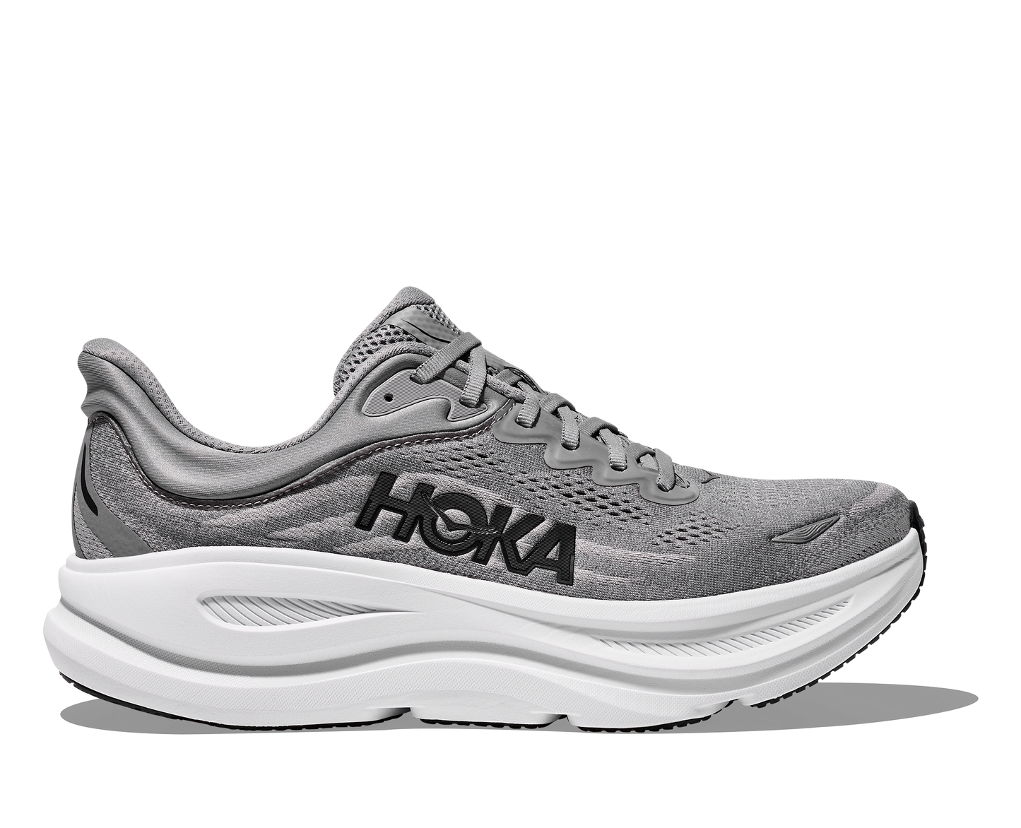 Hoka Men's Bondi 9 Running Shoes - Galactic Grey/Stellar Gray