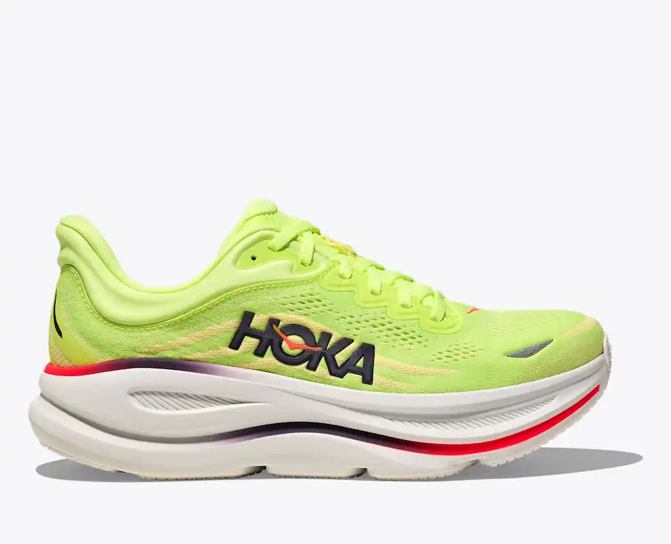 Hoka Men's Bondi 9 Running Shoe - Neon Yuzu/Sunlight