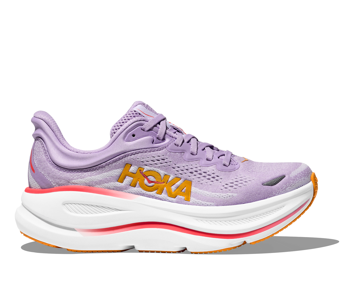 HOKA Women's Bondi 9 Ultra Cushioned Running Shoe - Aster Flower/Starlight Glow