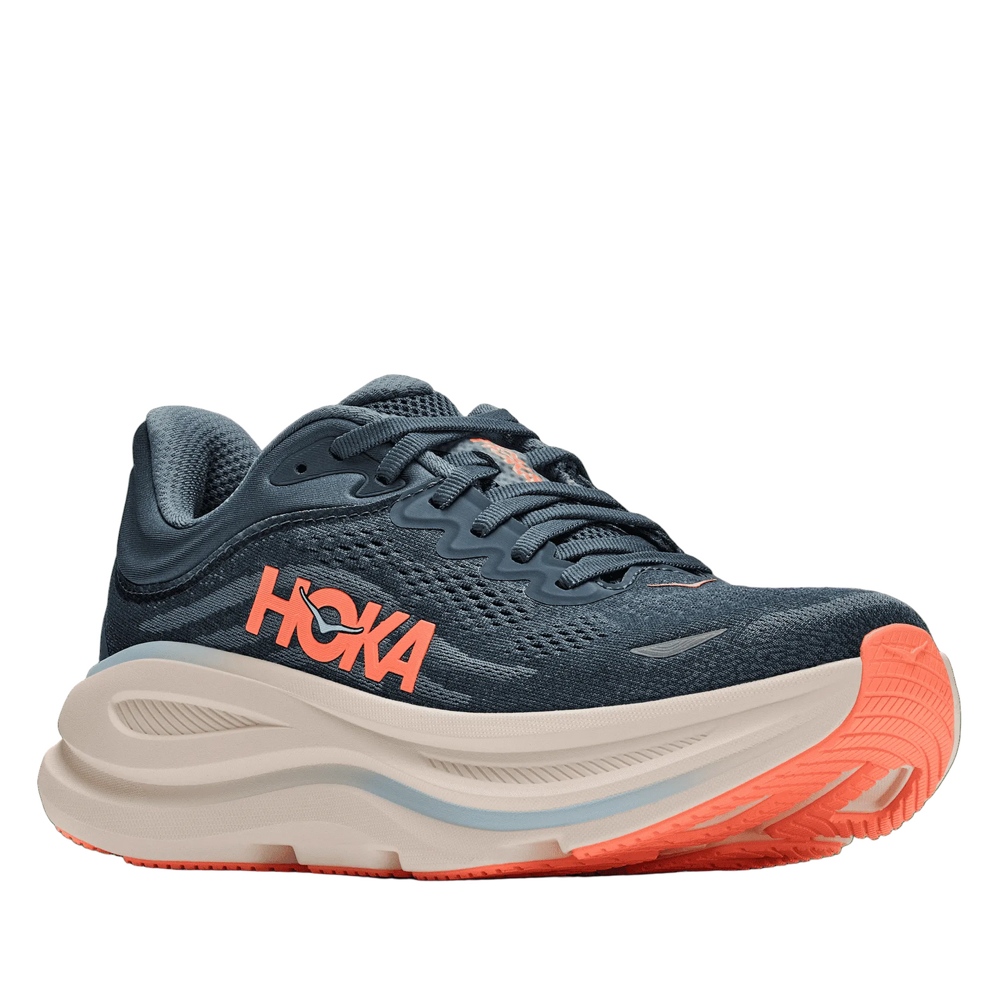 Hoka Women's Bondi 9 Running Shoe= Faded Navy/Slate Blue