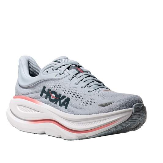 Hoka Women's Bondi 9 Running Shoes -MINERAL BLUE / WASHED BLUE