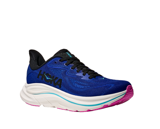 Hoka Women's Clifton 10 Cushioned Running  Shoes - Night Sky/Ultramarine