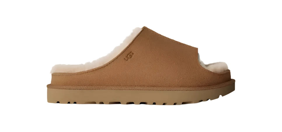 UGG Women's Greenport Slide Casual Fur-Lined Slippers - Chestnut