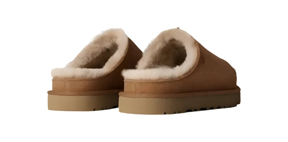 UGG Women's Greenport Slide Casual Fur-Lined Slippers - Chestnut