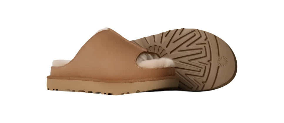 UGG Women's Greenport Slide Casual Fur-Lined Slippers - Chestnut