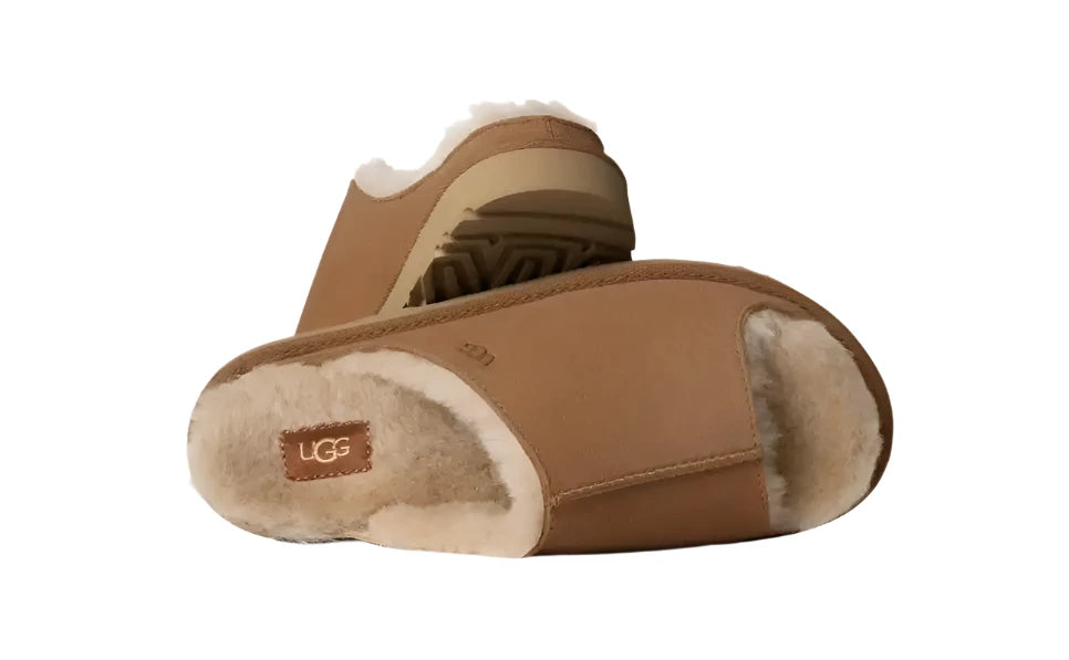 UGG Women's Greenport Slide Casual Fur-Lined Slippers - Chestnut