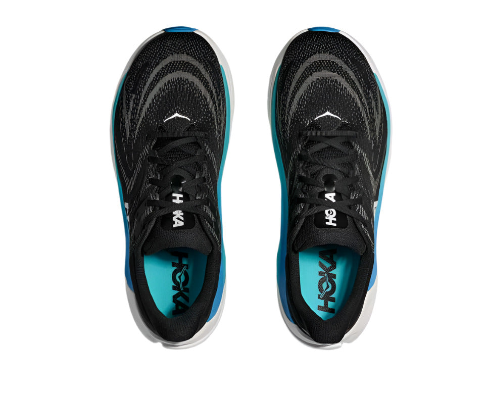 Hoka Men's Arahi 8 Stability Running Shoe Black/Skyward Blue
