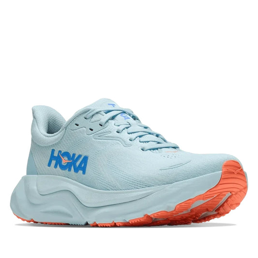 HOKA Women's Arahi 8 Running Shoe - Glimmering Blue / Neon Cantaloupe