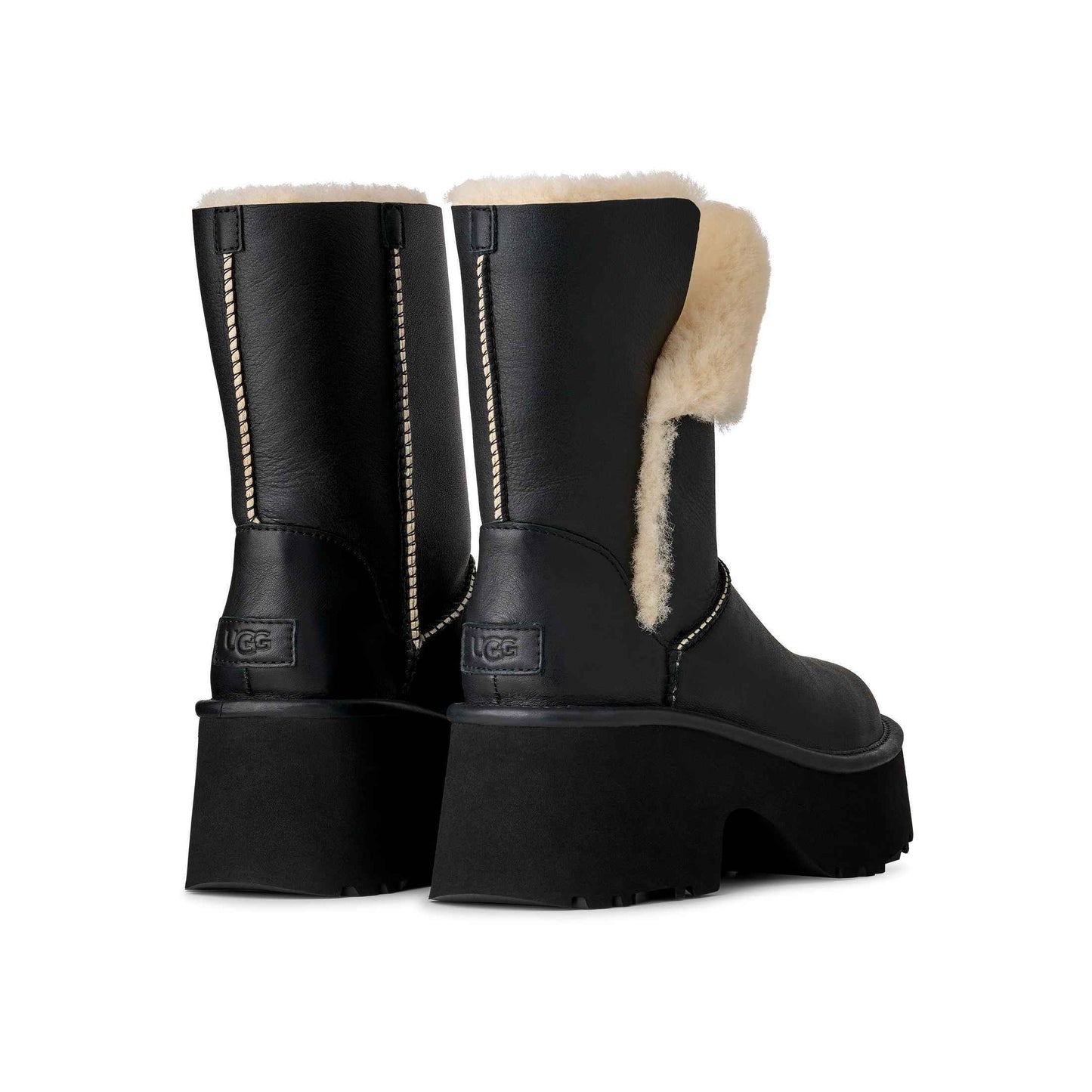 UGG Women's Esmee Leather Boots - Black
