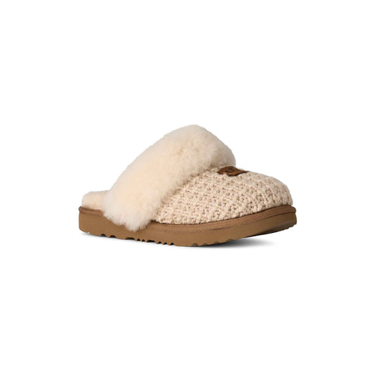 UGG Kids Cozy II Knit Slippers - Cream