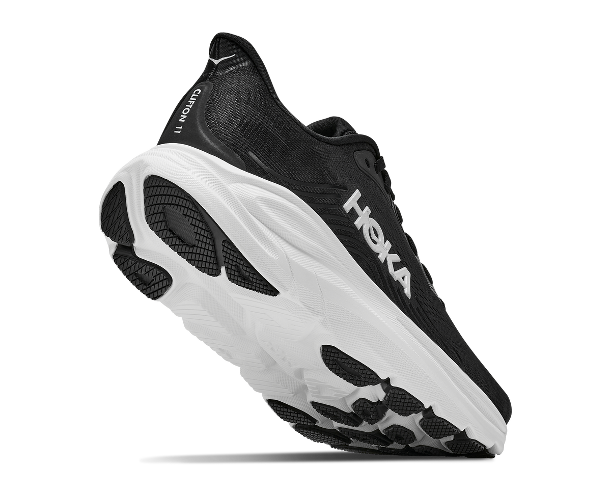 Hoka Men's Clifton 11 Running Shoes - Black/White