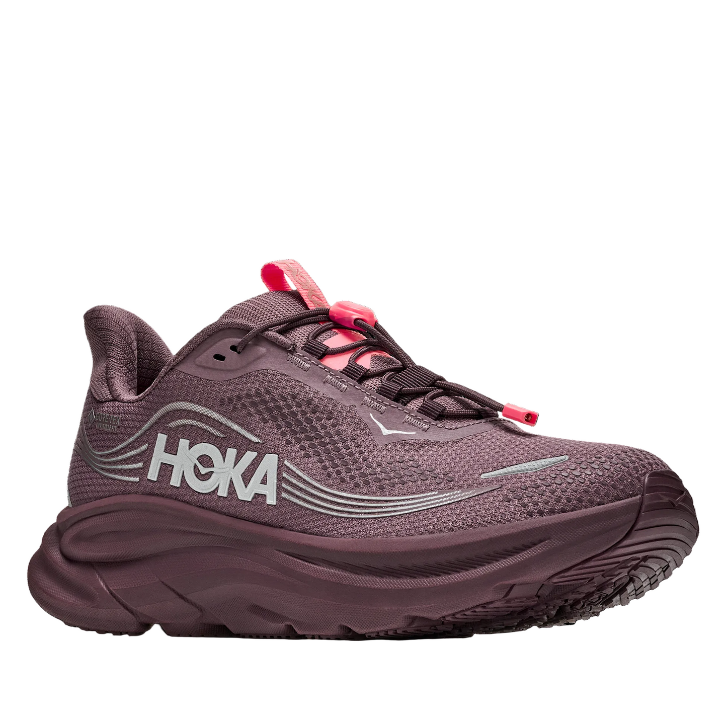 Hoka Women's Clifton 11 Gore-Tex Running Shoe - Smoky Quartz/Deep Mauve