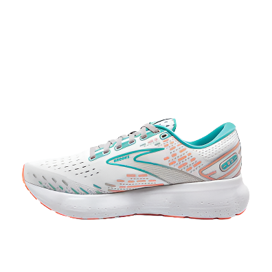 Brooks Women's Glycerin 20  Sneaker - Oyster/Latigo Bay/Coral