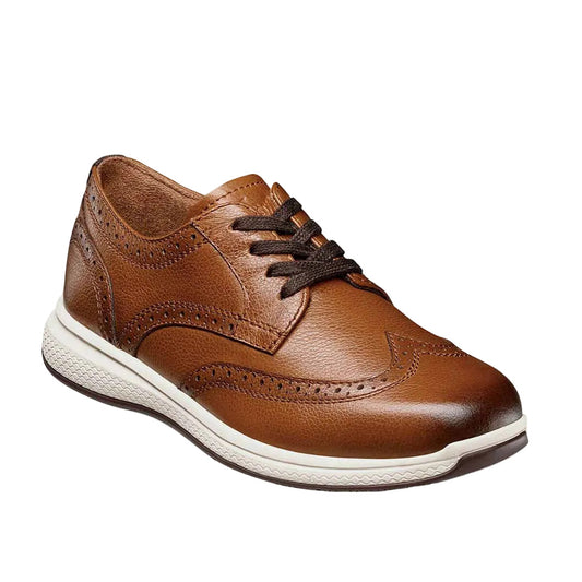 Florsheim Boys Great Lakes Jr. Wingtip Oxford - Cognac