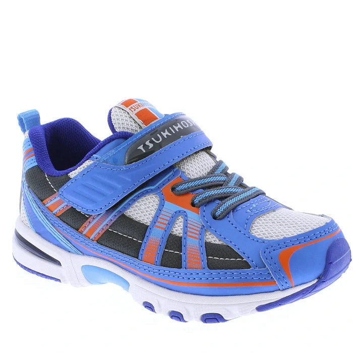 Tsukihoshi Little Kid Storm Velcro Sneaker - Royal/Orange(Child Sizes 8.5 to 1)