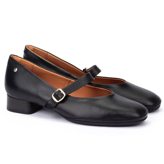 Pikolinos Women's Ubeda Wide-shaped Heels - Black