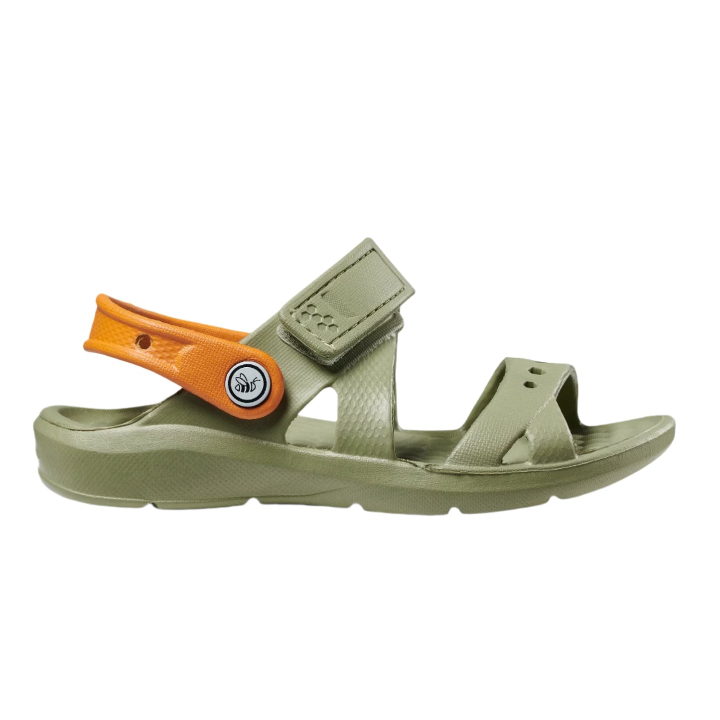 Joybees Kids (Sizes Child 4-13/Junior 1-2) Adventure Sandal - Olive/Burnt Orange