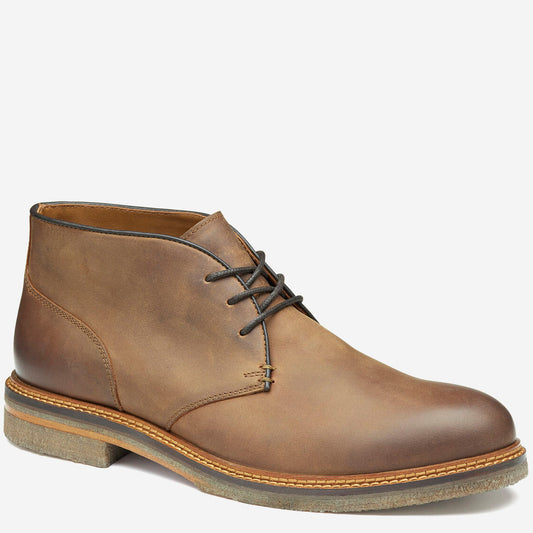 Johnston & Murphy Men's Calder Chukka Boot - Brown Oiled Full Grain