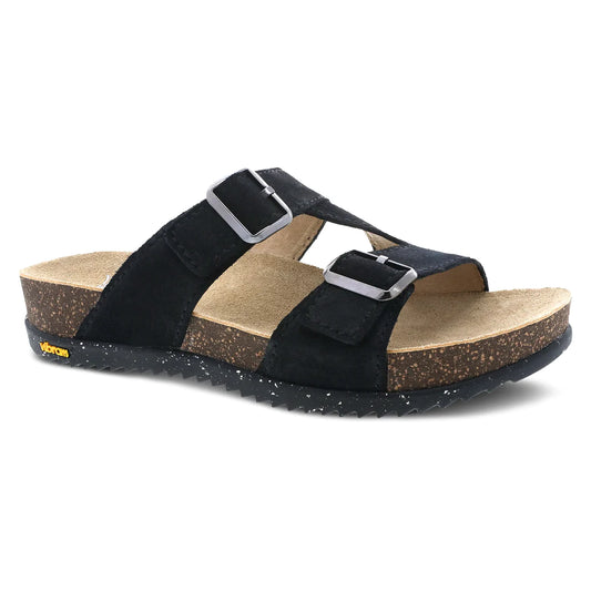 Dansko Women's Dayna Sandal - Black Suede