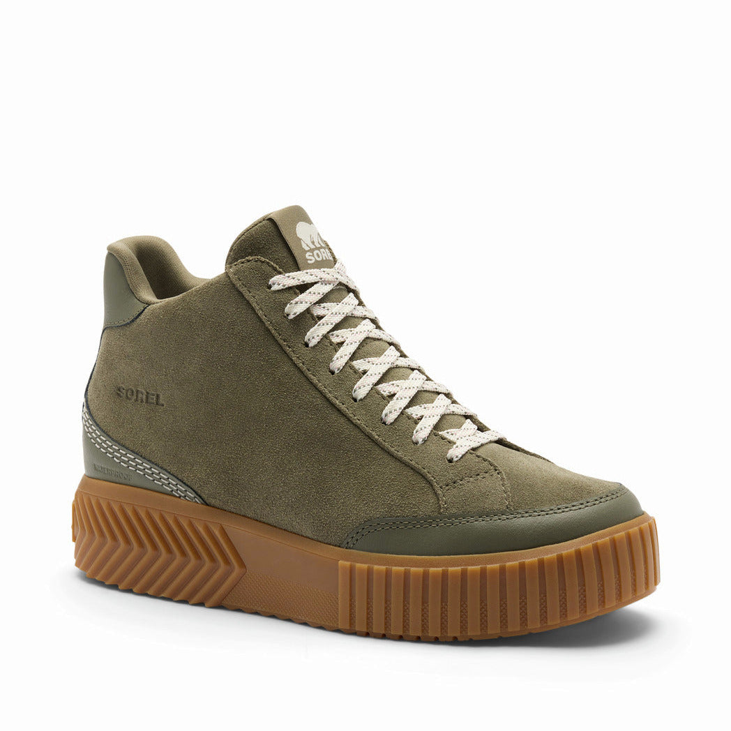 Sorel Women's Ona Ave Zip Mid Waterproof Sneaker - Stone Green