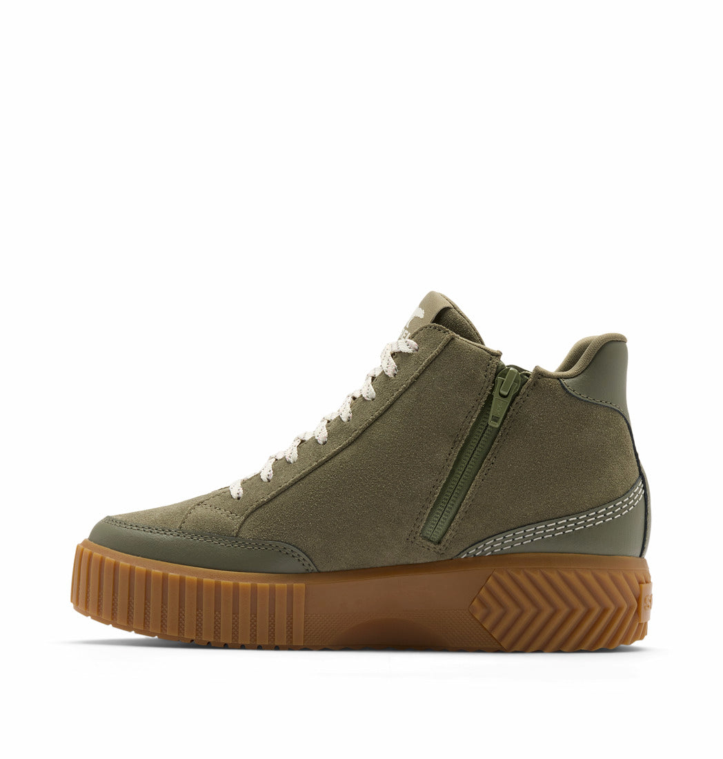 Sorel Women's Ona Ave Zip Mid Waterproof Sneaker - Stone Green