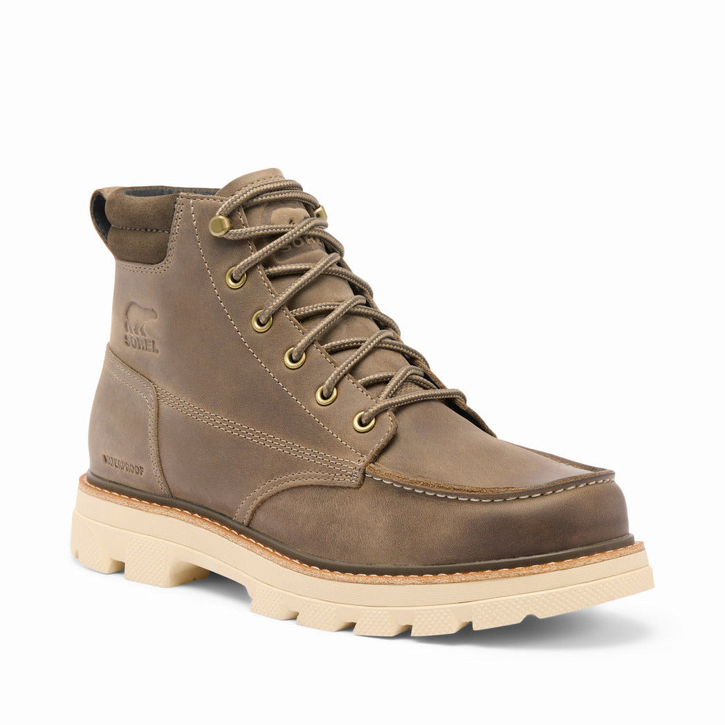 Sorel Men's Lark-47 Moc Toe Waterproof Boot - Wet Sand/Major