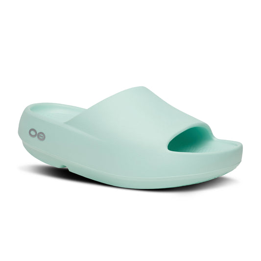 Oofos Ooahh+ Slide Sandal - Mint