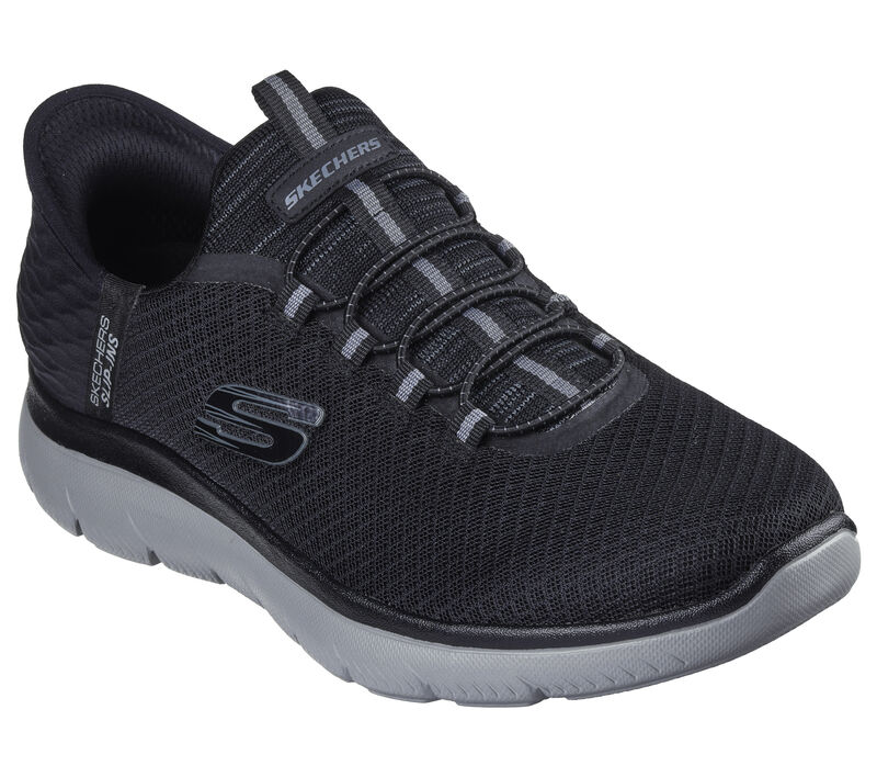 Skechers Men's Summits High Range Slip-Ins (Hands Free) - Black/Charcoal