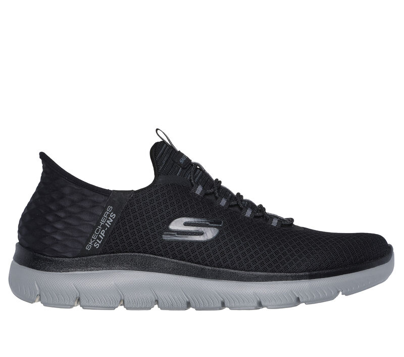 Skechers Men's Summits High Range Slip-Ins (Hands Free) - Black/Charcoal