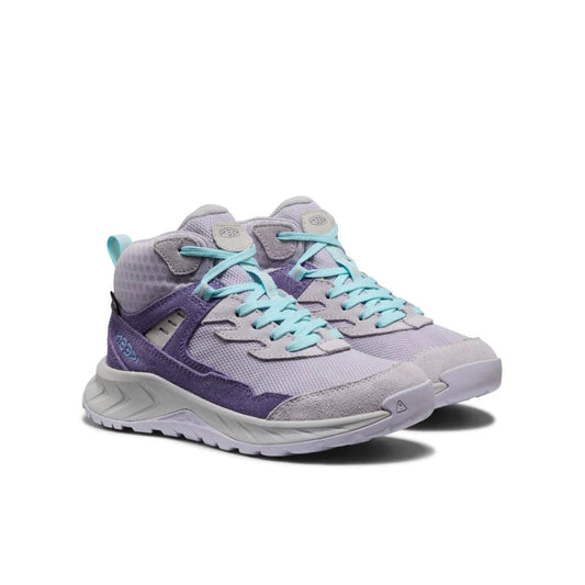 Keen Big Kids' Hightrail Waterproof Hiking Boot- Purple Haze/Thistle