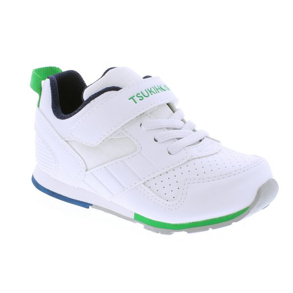 Tsukihoshi Child Racer Sizes 7 13 White Green Alamo Shoes