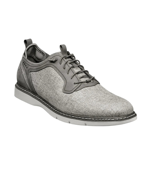 Stacy Adams Men's Scanlan Plain Toe Elastic Lace Up - Gray Multi