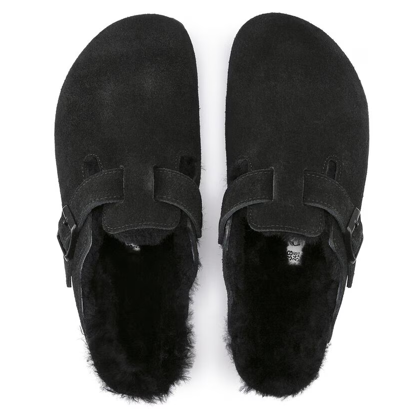 Birkenstock Unisex Boston Shearling Clog - Black