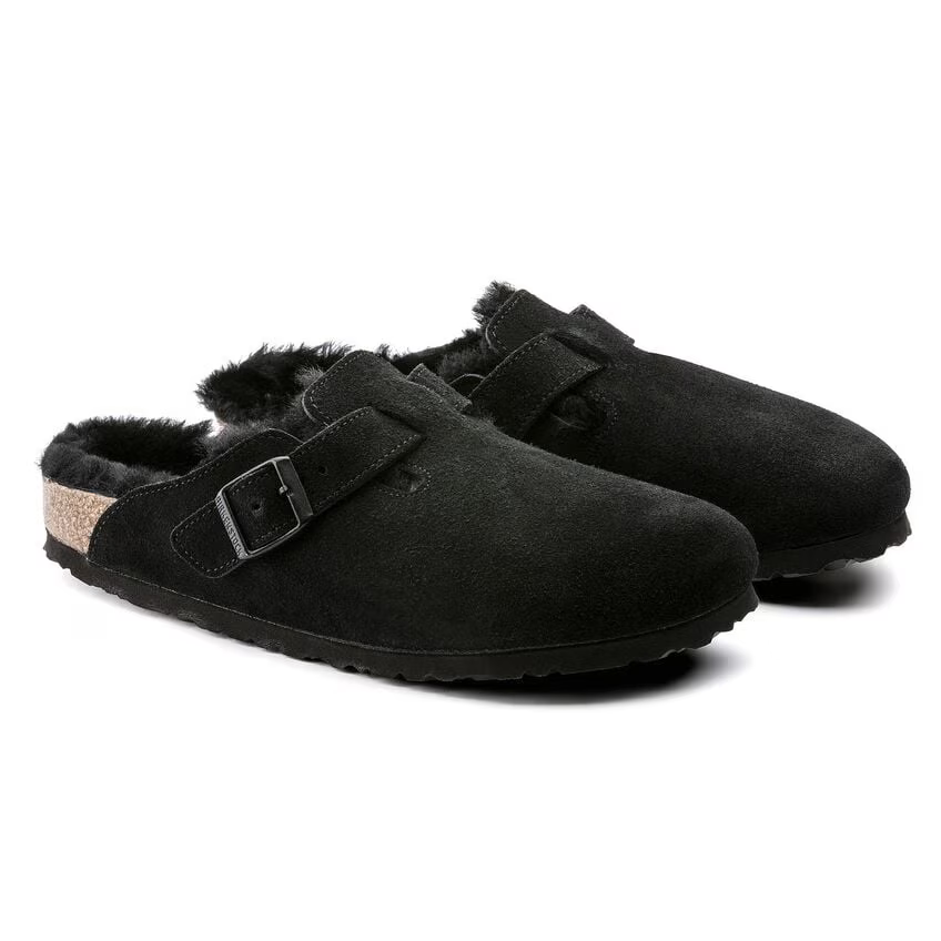 Birkenstock Unisex Boston Shearling Clog - Black