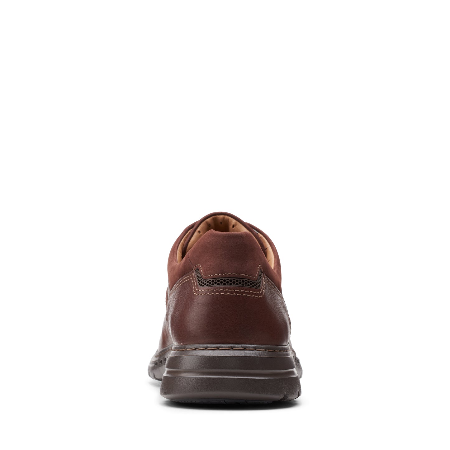 Clarks Men's Un Brawley Lace Leather Shoe - Mahogany