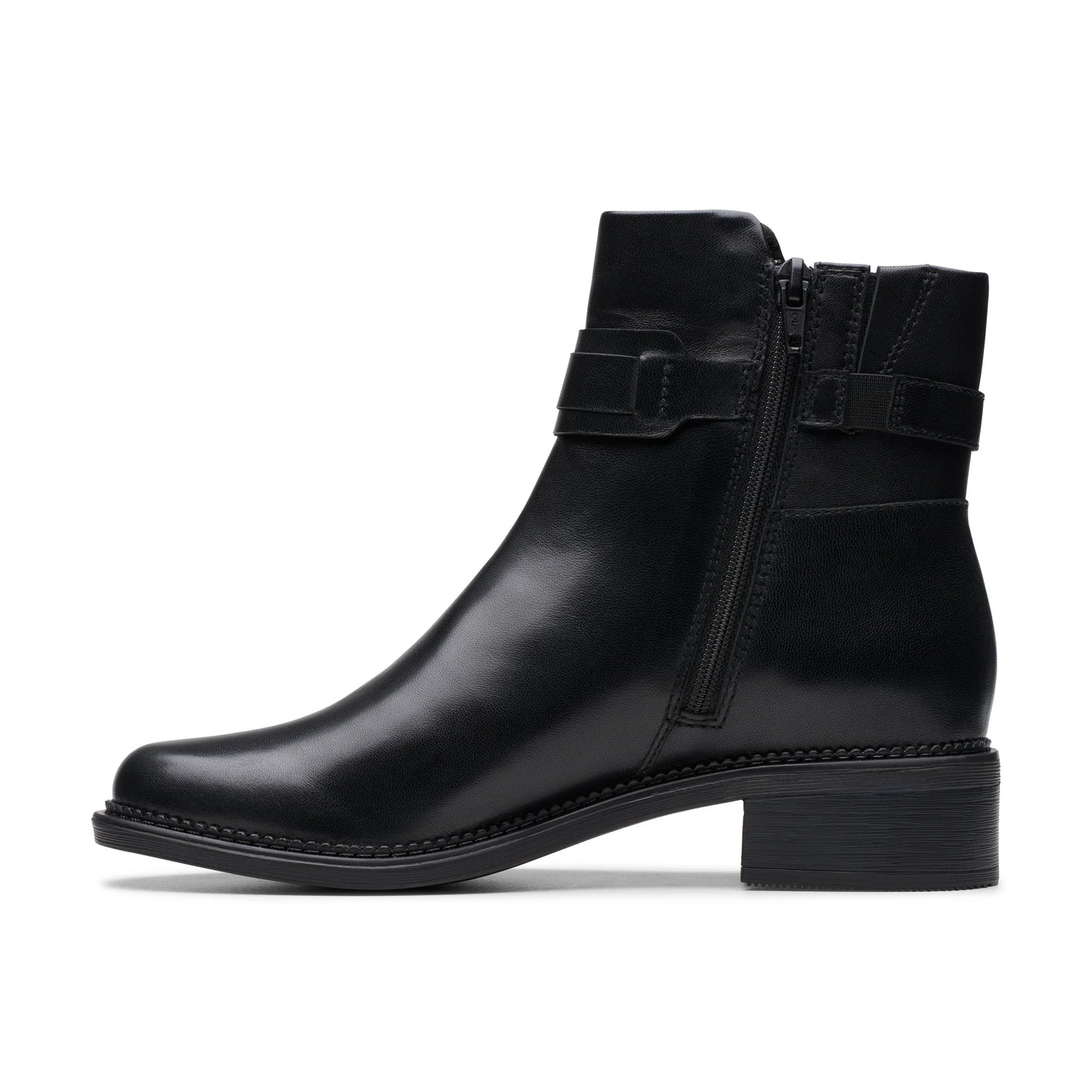 Clarks Women's Maye Bella Zip Boot - Black