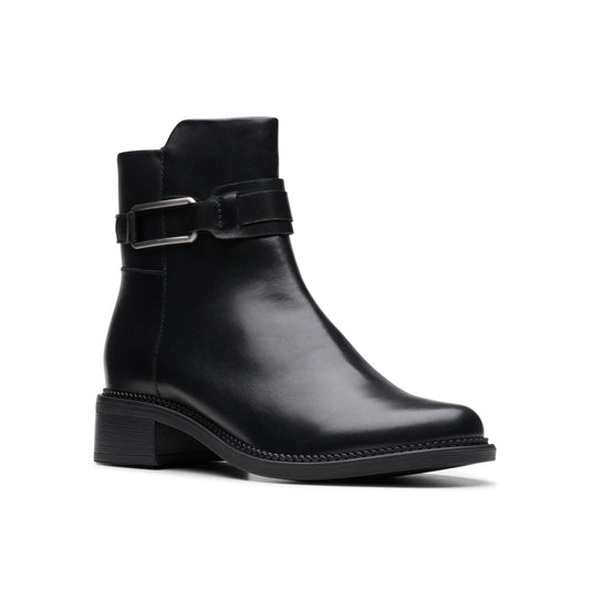 Clarks Women's Maye Bella Zip Boot - Black