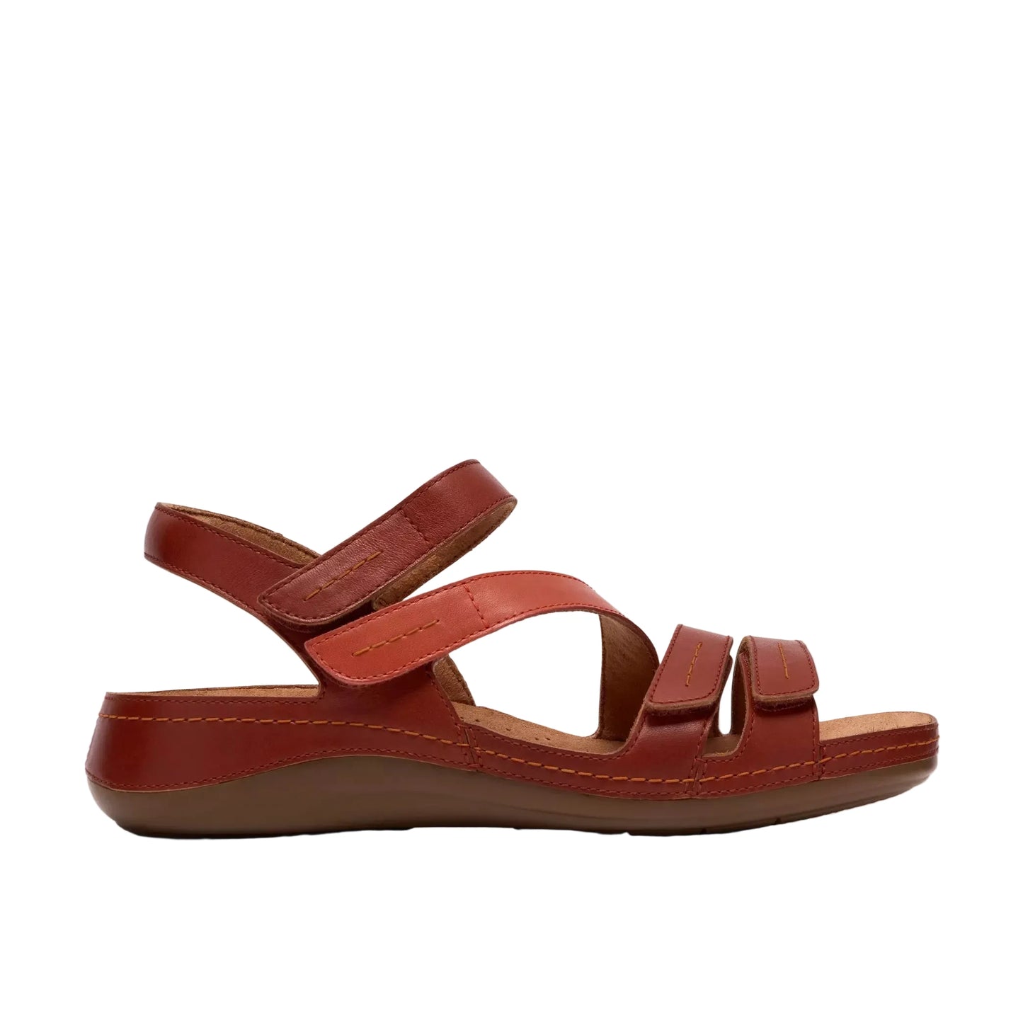 Clarks Women's Cecily Mix Sandal - Burnt Orange