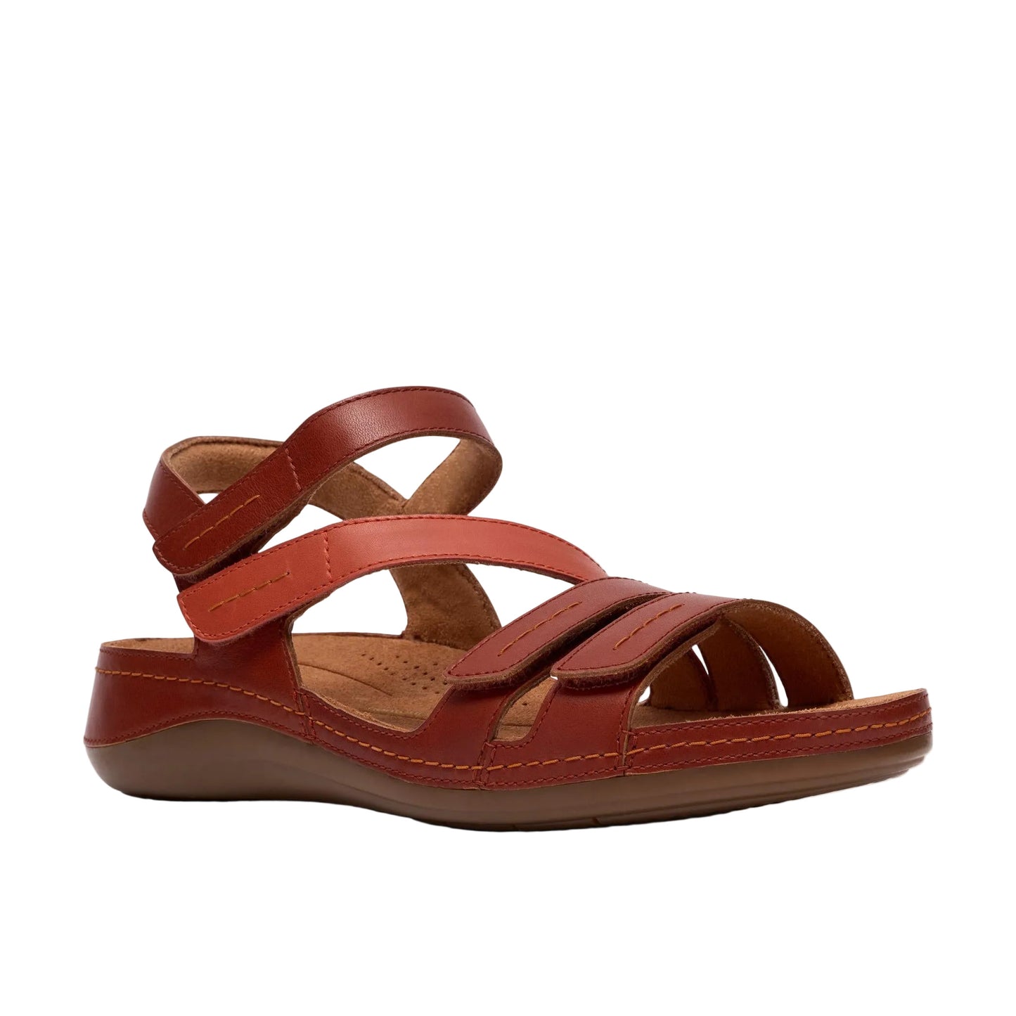 Clarks Women's Cecily Mix Sandal - Burnt Orange