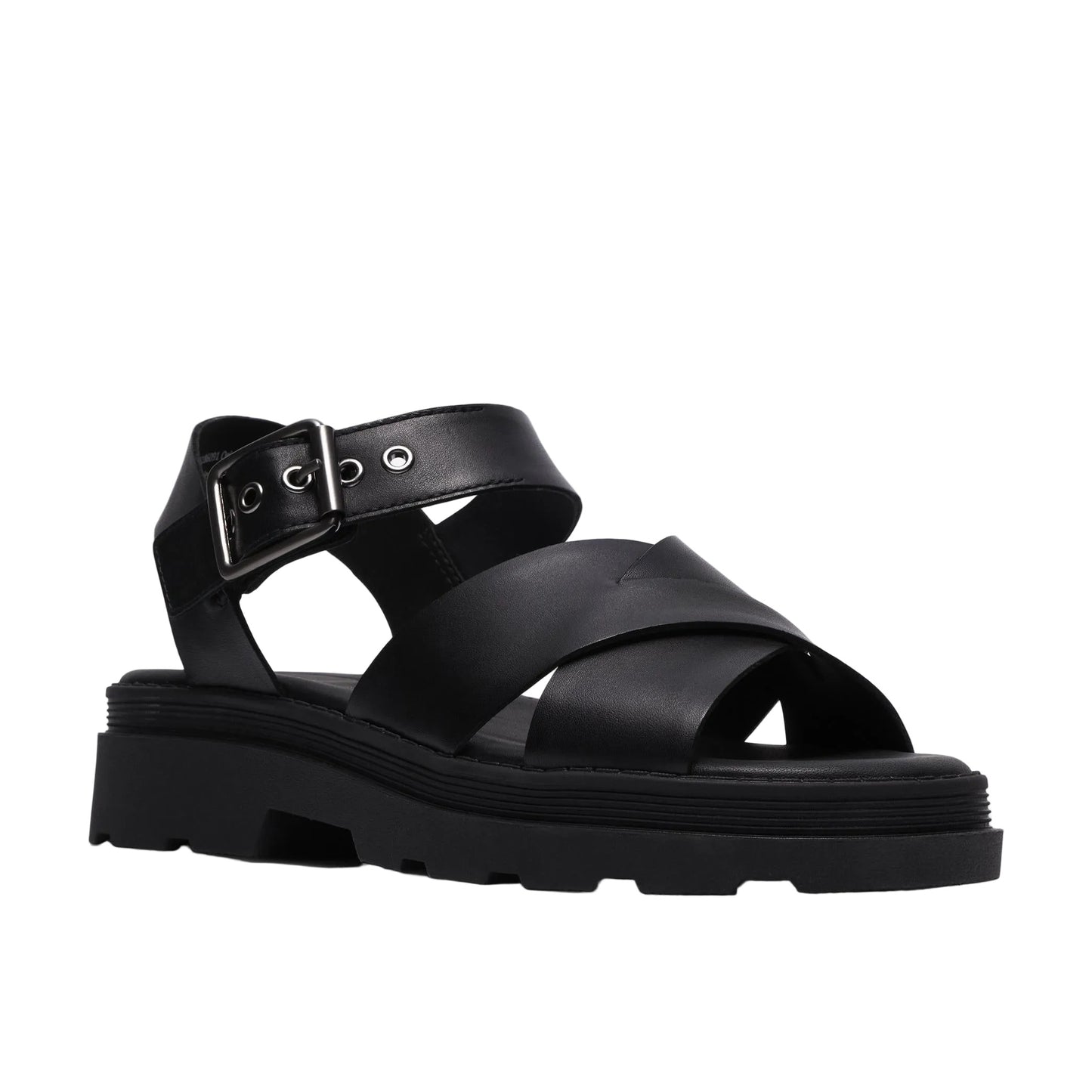 Clarks Women's Orinoco3 Cross Sandal - Black