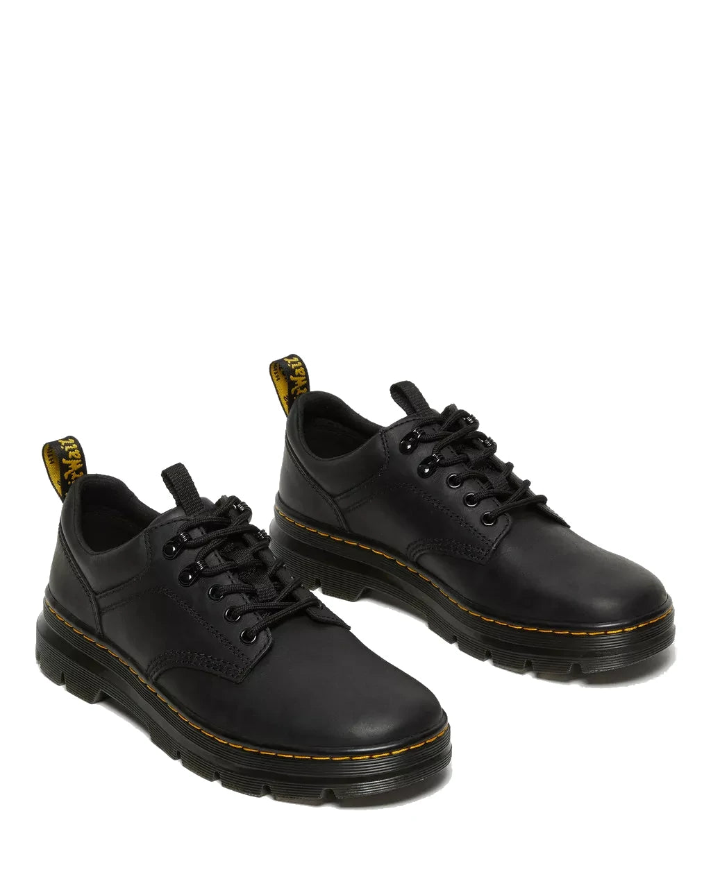 Dr Martens Men's Reeder Wyoming Leather Utility Shoes - Black